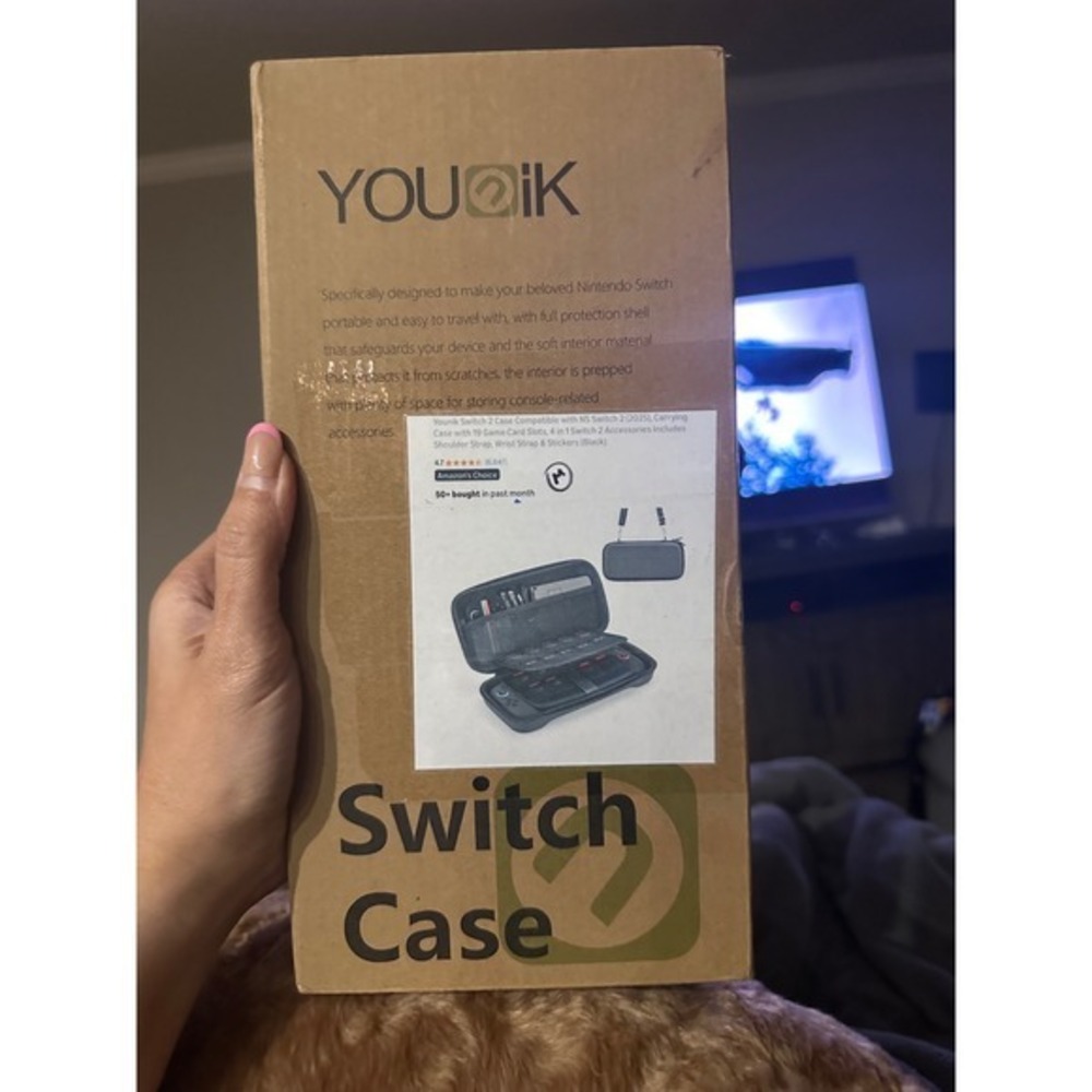Younik Carrying Case for Nintendo Switch OS Black‎